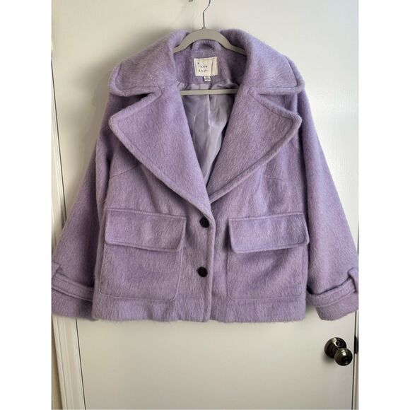 A New Day purple fuzzy coat size XXL - Picture 2 of 10